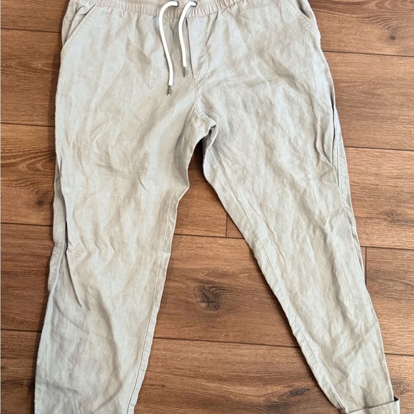 Athleta Pull On Style Tie Waist Pants Size 10 - Picture 2 of 6